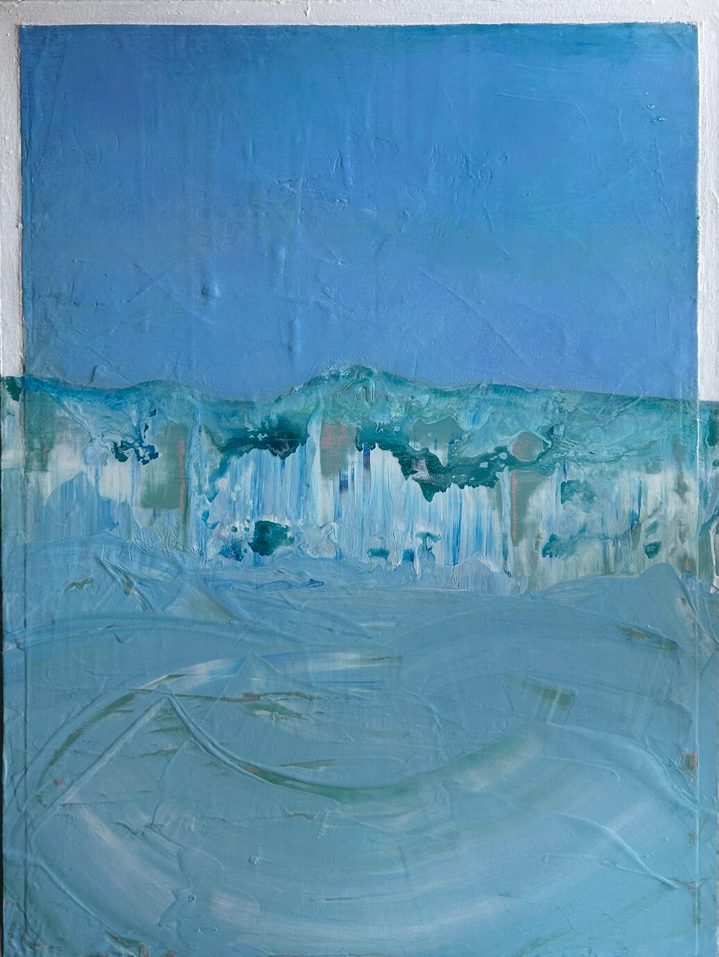 Winter Coast. 30x40 Acrylic Matter On Canvas.